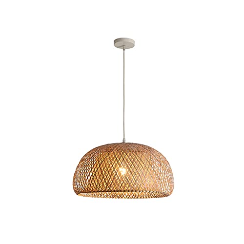 Suspension en rotin naturel RLKHXBS, luminaire tressé main de haute qualité