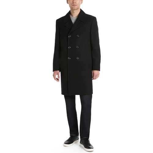 Ben Sherman Men's Brenton Double Breasted Wool Overcoat