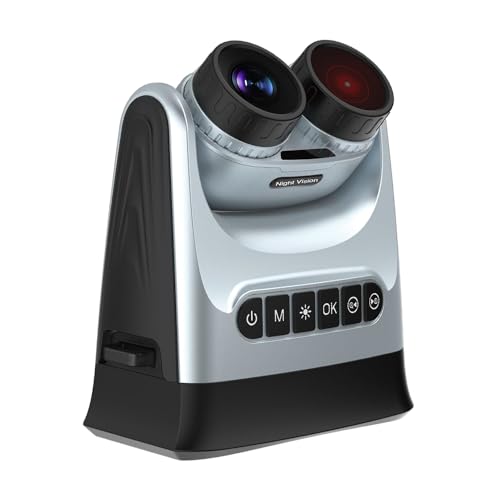 4K Night Vision Goggles with 4.0” IPS Screen, 48MP Photo, 8X Digital Zoom, 180° Rotatable Lens, Day/Night Vision Binoculars with IR up to 1000ft, Built-in Compass, 32H Battery, Tripod Mount