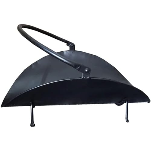 ZUMAHA Estante para leña de Hierro Forjado, Estante Resistente para Interiores/Exteriores, Soporte para Herramientas de Metal, Estante para Troncos con asa