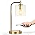 Brightech Elizabeth Table Lamp with Wireless Charging Pad and USB Port, Bedside Reading Lamp, Vintage Brass Gold Desk Lamp, Nightstand Lamp with LED Bulb for Bedroom, Living Room, Office