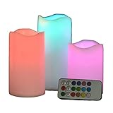 【Flammenlose Kerzen】 Das Licht wird durch LED erzeugt. Es besteht keine Brandgefahr, kein Rauch und kein Wachs. Sicher in der Nähe von Kindern und Haustieren, LED-Kerzen ohne echtes Feuer, sorgen Sie sich niemals um Unfälle im Zusammenhang mit Feuer.