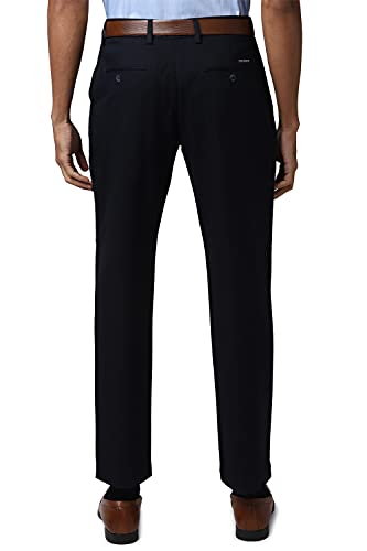 Image of Peter England Men's Mid Rise Slim Fit Formal Trousers