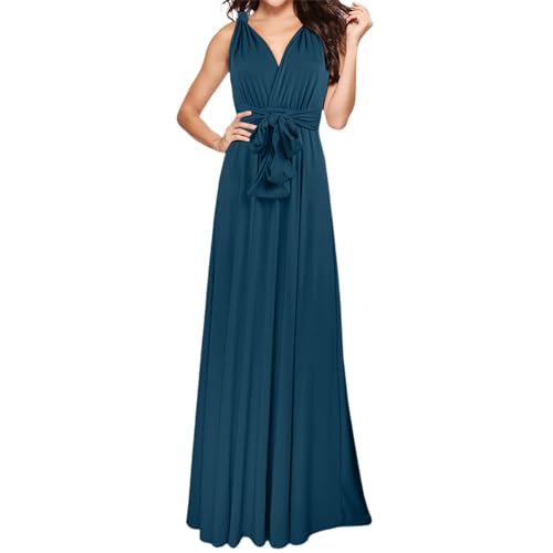 72styles Infinity Kleid mit Bandeau Brautjungfernkleid Multi-Way Kleid Lang Übergröße Convertible Twist Wickelkleid
