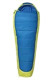 Mountain Warehouse Saco de Dormir Microlite 1400 con Forma de Momia-Aislante térmico de Fibra Hueca Azul Cremallera...