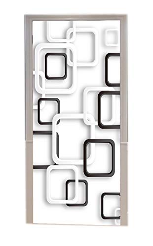 Papier peint de porte pour masquer les défauts et moderniser une pièce - 2