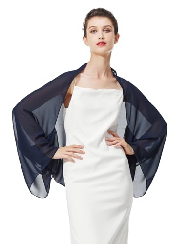 BEAUTELICATE Scialle Coprispalle Elegante Donna Stola Chiffon Cape Estivo per