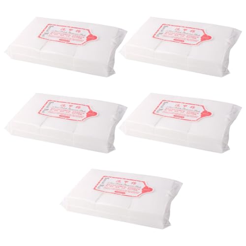 Almohadillas quitaesmalte DECHOUS: algodón duro que no suelta pelusas para limpiar uñas, 3000 ud