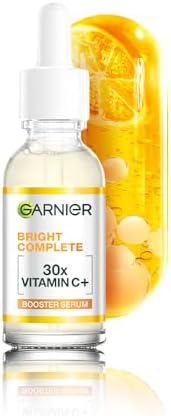 Garnier Vitamin C + Face Serum for Skin Brightening & Anti-Dark Spots|100X Stronger than Vit C |2% Niacinamide 0.5% Salicylic Acid/BHA |Suitable for Oily, Dry, Sensitive Skin |For Men & Women 30ml