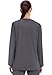 Cherokee Scrub for Women Snap Front Jacket with 3 Pockets, Fade Resistant, 2-Way Stretch, Soft & Durable Fabric - WW340, S, Pewter