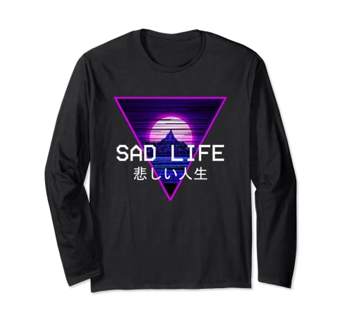 Sad Life Vaporwave Egirl Evy Goth Estilo Estético Regalo Manga Larga