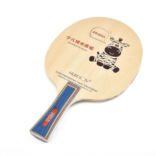 Tenis de mesa de madera con capas, mango largo para raqueta de ping pong para principiantes tipo ataque, base de pala elástica ligera con rebote rápido y gran punto dulce para entrenamiento