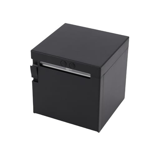 Bisofice Bondrucker 80mm Thermobondrucker Belegdrucker POS Drucker unterstützt ESC/POS, automatisches Schneiden(260mm/s, USB+WiFi+Ethernet)