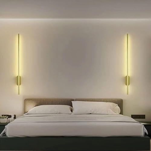 Lampe murale moderne aluminium tube long LED à intensité variable