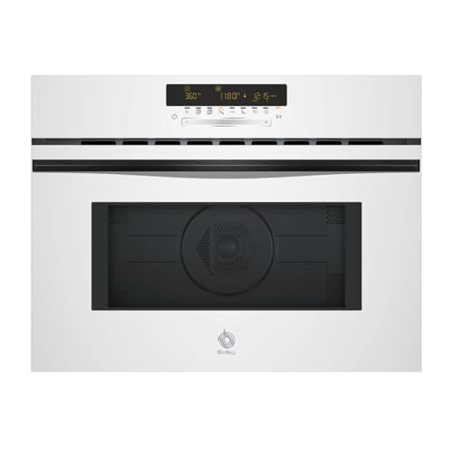 Balay - Microondas multifunción con horno, alto 45 cm, Aqualisis, Control táctil, 15 recetas, Grill, Cristal Blanco, 3CW5179B3 Balay - Microondas multifunción con horno, alto 45 cm, Aqualisis, Control táctil, 15 recetas, Grill, Cristal Blanco, 3CW5179B3