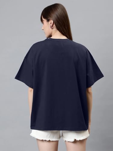 Image of LEOTUDE Couple Combo Men's Oversized T-Shirt & Women's Drop Shoulder Tshirt