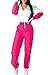 BISKAMY Jumpsuit Damen Outdoor Overall Hoodies Reißverschluss Fitness Trainingsanzug Sportbekleidung Jogginganzug Windjacke Tracksuit