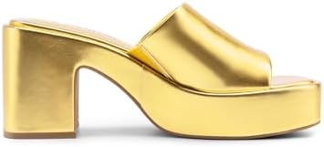 DREAM PAIRS High Chunky Platform Heels for Women Fashion Comfort Slip on Square Open Toe Block Heel Sandals