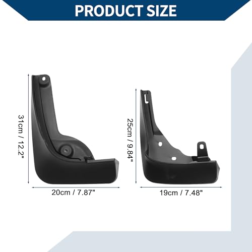 Image of Mud Flaps Splash Guards W /Mount Accessories for Mercedes-Benz E-Class 2024 Front and Rear Mud Guards 1 Set