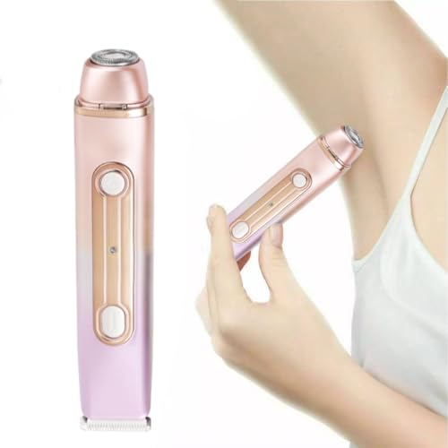 Rasoir électrique jambes et aisselles pour femme étanche à double tête