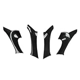 4Pcs Carbon Fiber Interior Door Armrest Panel Trim For Lexus IS F 250 350 2006 2007 2008 2009 2010 2012 2013