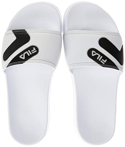 Chinelo F-Beach, Fila, Masculino, Branco/Preto, 41