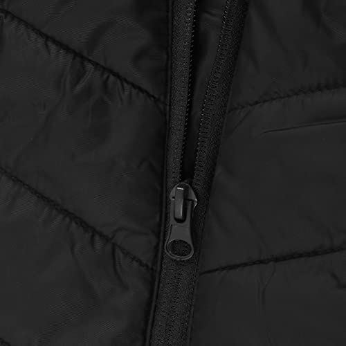 Uxsiya Colete aquecido, preto, 4 zonas, jaqueta leve para homens para uso ao ar livre