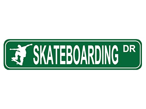 TTSFEI Cartel de metal verde para decoración de pared, 10,2 x 40,6 cm