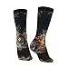XZDWPY Rugby on Fire Unisex Mid-Calf Socks 2 Black-1 Polyester Skin-Friendly Moisture-Wicking Fashionable Crew Socks