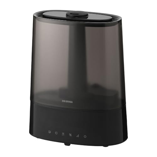 アイリスオーヤマ 上給水超音波ハイブリッド加湿器 550ml ブラック