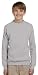 Hanes Youth EcoSmart Crew, Light Steel, Large