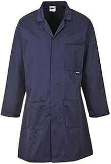 Portwest - Standard Lab Medical Coverall Coat Navy Small