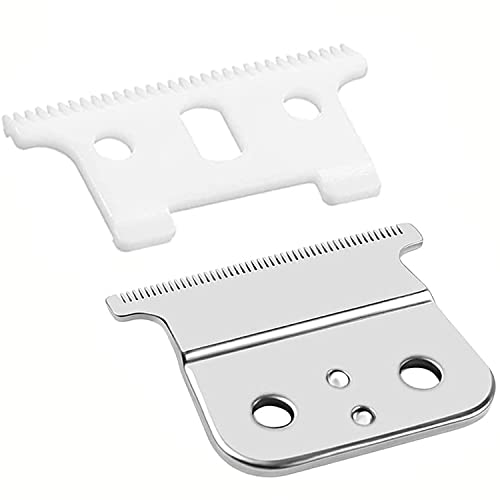 T Blades Ceramic T Blade T Replacement Blade T Blade Ceramic Blade Trimmer Replacement Carbon Steel Blade Replacement Clipper Blade T Blade Silver Steel Blade for Hair Trimmer