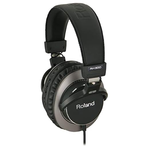 Roland Auriculares estéreo RH-300 — Auriculares de Estudio Cerrados prémium para monitorización Profesional