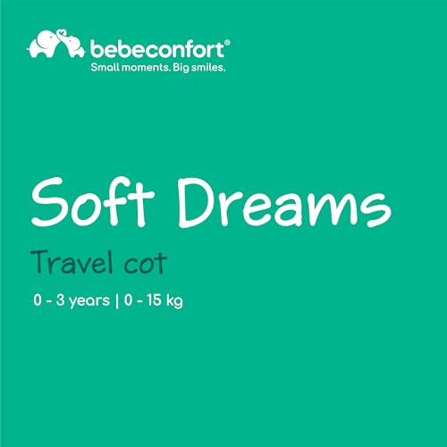 Bebeconfort Soft Dreams, Baby Travel Cot Bed, 0 - 3 Years (0 - 15 kg), Lightweight Baby Travel Bed, Wood Fibre & Foam Mattress (60 x 120 cm), Carrying Bag, Compact Umbrella Fold, Full Gray 3 Bebeconfort Soft Dreams, Baby Travel Cot Bed, 0 - 3 Years (0 - 15 kg), Lightweight Baby Travel Bed, Wood Fibre & Foam Mattress (60 x 120 cm), Carrying Bag, Compact Umbrella Fold, Full Gray - Image 3
