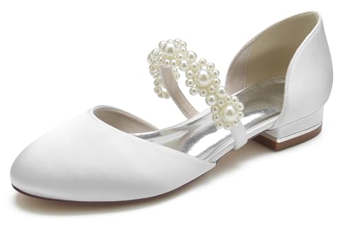 Chaussures plates à perles Mary Jane stylées pour le quotidien et les fêtes