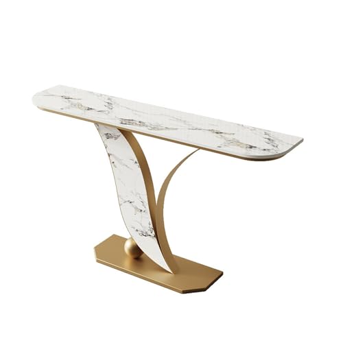 Mesa consola estrecha para pasillos pequeños sin espacio 2