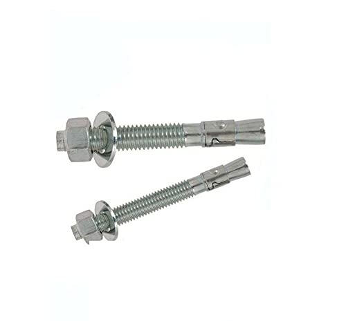 KolotovichTool Pack of 250, 3/8-16 x 3 Concrete Wedge Anchor Zinc Plated Fastener Kit Bolt Set RE-6657DD