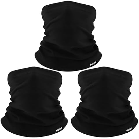 Balaclava Ski Mask, Warm, Breathable & Lightweight, Full Coverage Fleece Winter Face Mask for Men & Women (US, Alpha, One Size, black,black,black) Cover