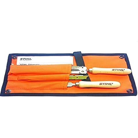 Stihl 5605 007 1029 Schärfset Feilen-Set für 9,5-mm-Sägekette (3/8 Zoll), 1 V, Mehrfarbig Cover
