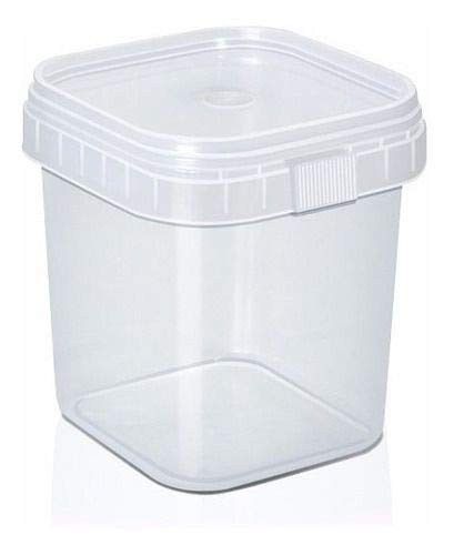 Embalagem para Bolo Pote 220ml Quadrado Plastilania cx/20