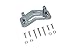 GPM for LOSI 1/8 LMT 4WD Solid AXLE LOS04022 Aluminum SERVO Mount -12PC Set (Gray)