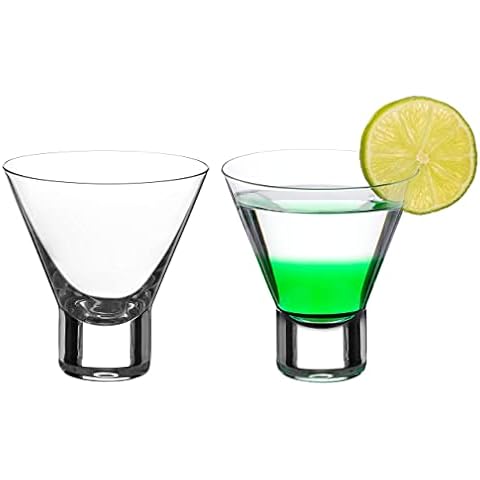 DIAMANTE Auris Stemless Martini Glasses Cover