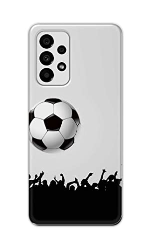 Image of Printed Hard Back Cover Case for Samsung Galaxy A73 5G Back Cover (Football Icon) -702