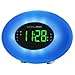 HANNLOMAX HX-162CR AM/FM PLL Radio with Alarm Clock, RGB Mood Light (7 Colors) and Dynamic Mode, 1