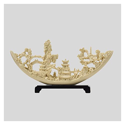 Corail en résine ivoire : ornement chic de table et salle de bain
