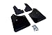 Rally Armor MF5-UR-BLK/BL Black, Blue Mud Flap with Logo (2003-2008 Subaru Forester UR)