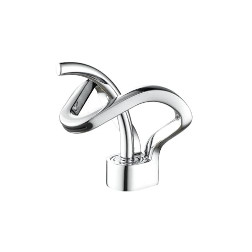 Robinet de lavabo cascade mitigeur de luxe à levier unique pour salle de bain moderne