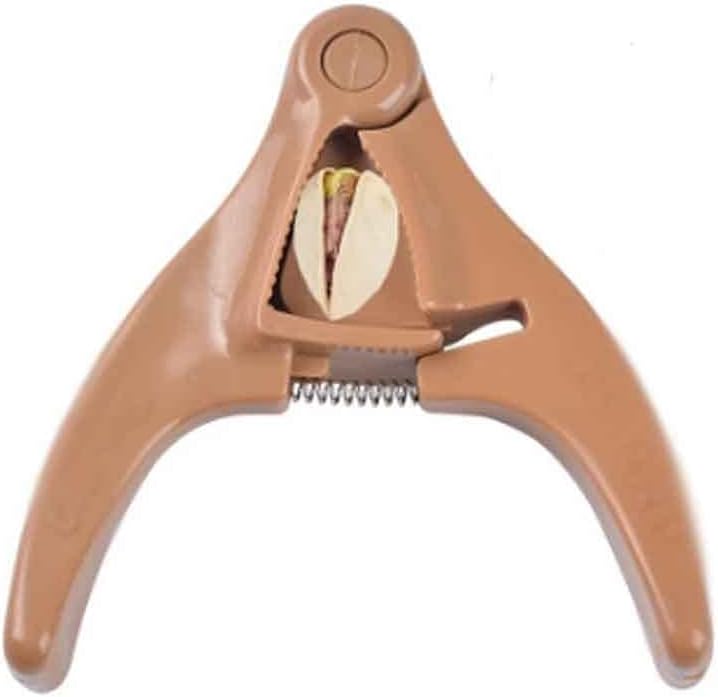 JSEIAJB Multifunction Plastic Nutcracker Melon Seed Plier Clamp Pistachio Seeds Peeler Walnut Pine Sheller Opener Nut Cracker Plier(Orange)