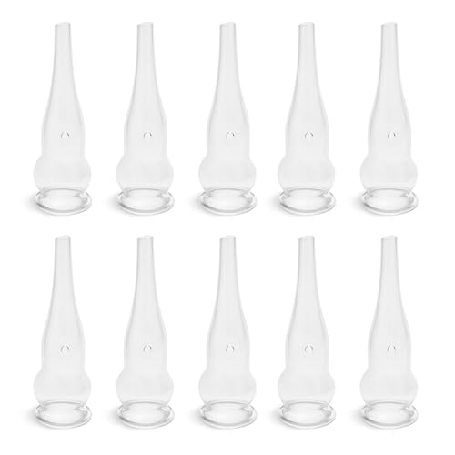 Elitzia Four Types Of Acne Blackhead Absorbing Glass Tube Types Multiple Use Electrotherapy Beauty Machine Accessories 10/set Of The Same Type ETD215SA (Gourd Shaped)